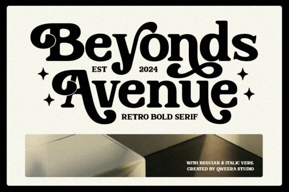 Beyonds Avenue: A Bold Serif Font for Crafters and Designers