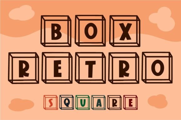 Box Retro: A Square-Hearted Typeface for Joyful Editorial Moments