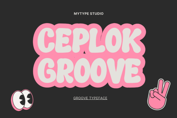Ceplok Groove: A Playful Display Typeface for Digital Brands