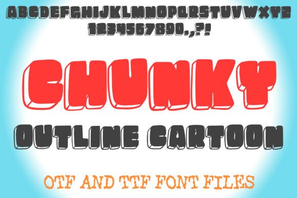 Chunky Outline Cartoon