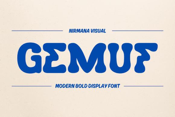 Gemuf: A Retro Display Font That Anchors Editorial Mood