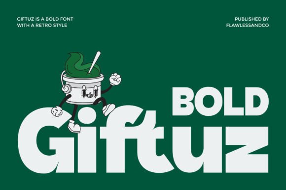 Giftuz: A Bold, Playful Sans Serif Font for Brand Identity