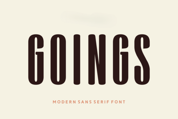 Goings: A Bold Sans Serif for Crafters and Product Creators