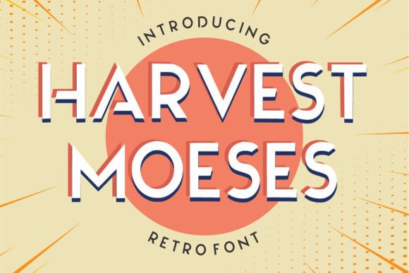 Harvest Moeses: A Vintage Display Font for Digital Clarity