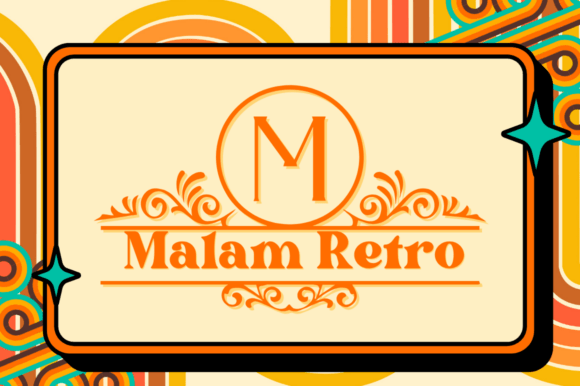 Malam Retro Monogram: A Vintage Typeface That Feels Like Home