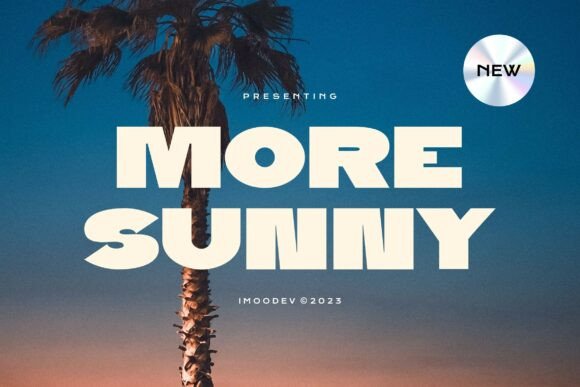 More Sunny: A Bold Sans Serif for Editorial Design