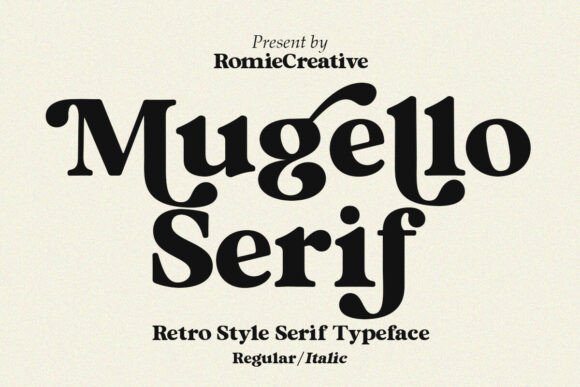 Mugello Serif: A Bold Retro Display Font for Campaign Headlines