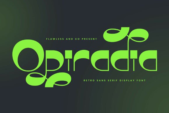 Opiradia: A Font That Adds Personality to Every Craft Project