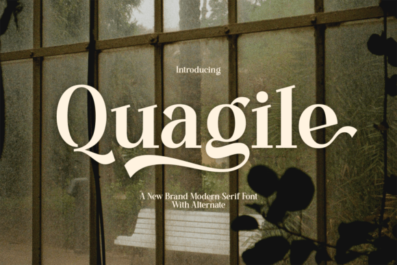 Quagile: A Modern Serif Font for Handmade Brands