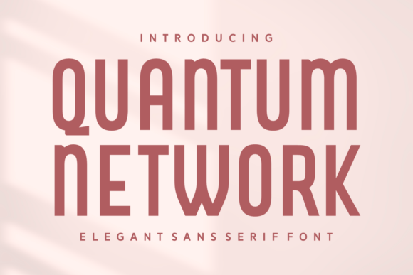 Quantum Network: A Tall, Narrow Sans Serif for Futuristic Branding