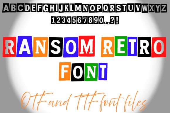 Ransom Retro Font: Bold, Playful & Perfect for Handmade Labels & Printables