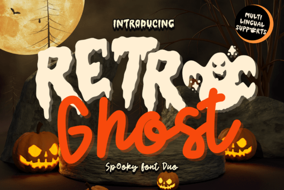 Retro Ghost Duo Font: A Playful Display Type for Digital Branding