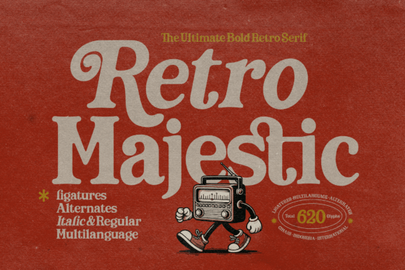Retro Majestic: A Serif Font That Anchors Brand Identity