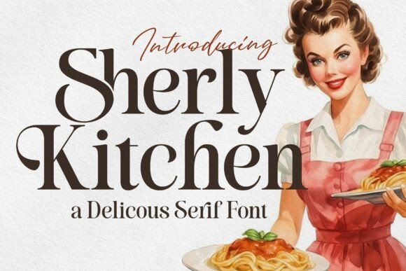 Sherly Kitchen: A Serif Font That Makes Your Campaigns Feel Like Home