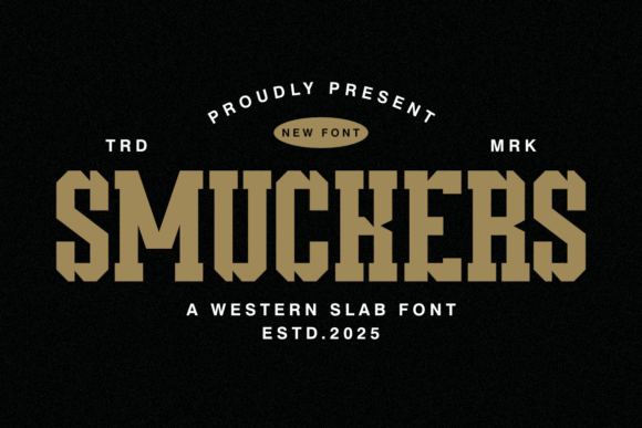 Smuckers Slab Serif Font for Handmade Brands