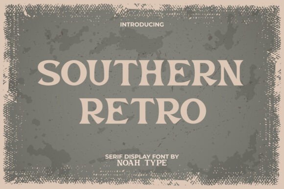 Southern Retro: A Serif Display Font for Editorial Warmth