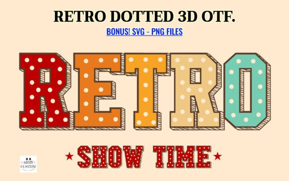 Varsity Retro Dotted 3D: A Vibrant, Trustworthy Font for Small Business Branding